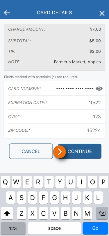 Image of the Card Details view in the PNC Mobile App.​