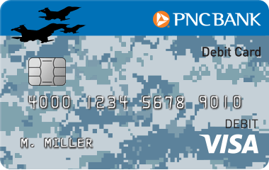 Military card option, light blue camouflage